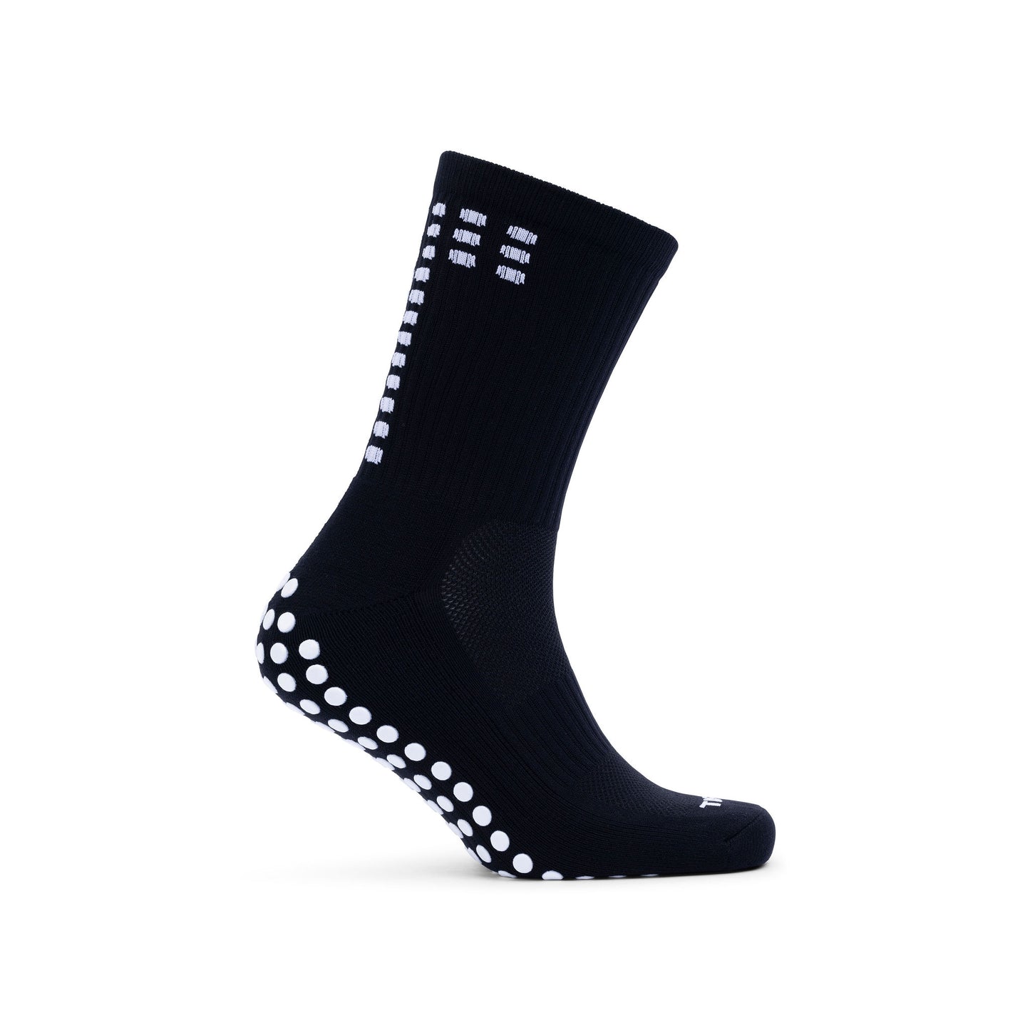 tiscal sports black grip socks side