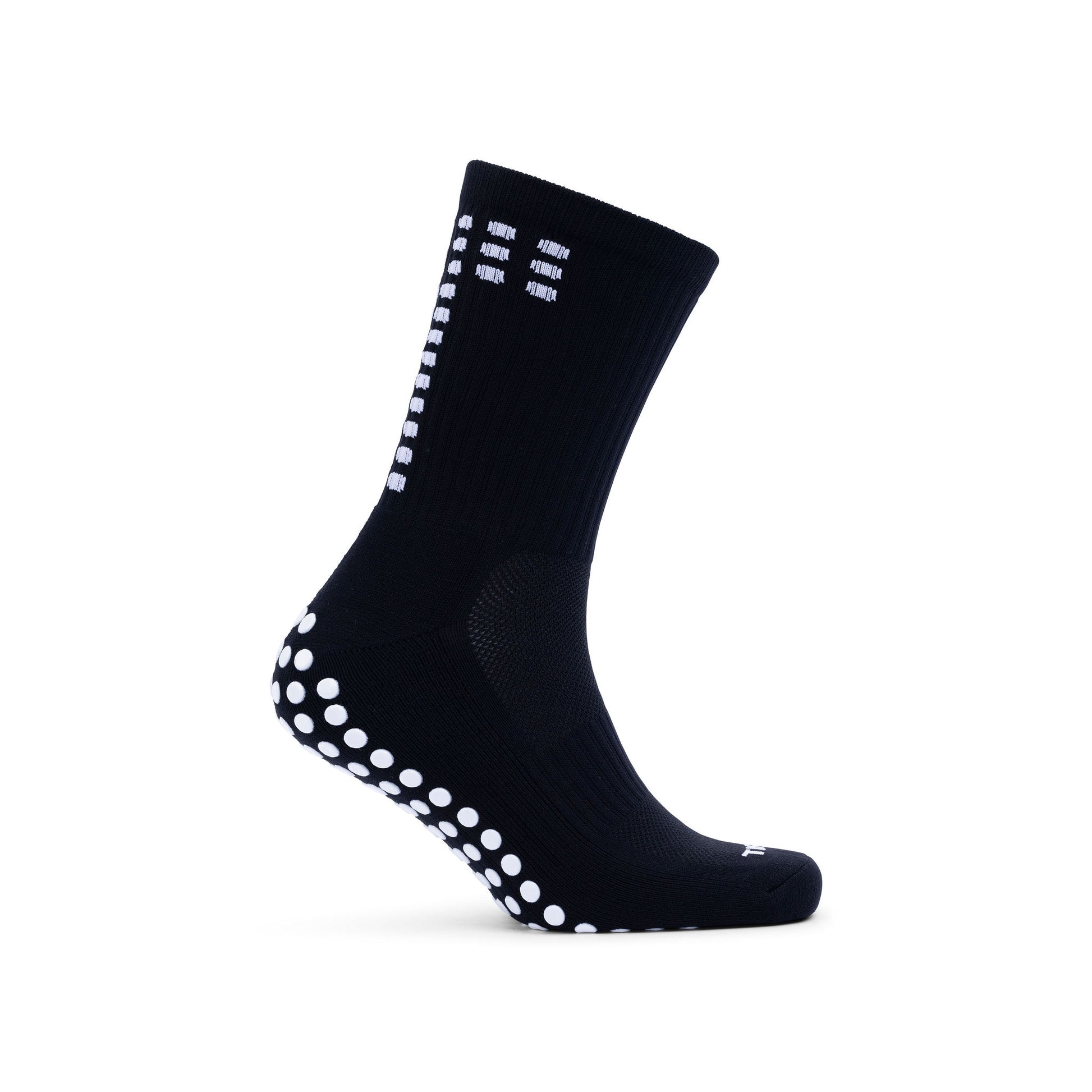 tiscal sports black grip socks side