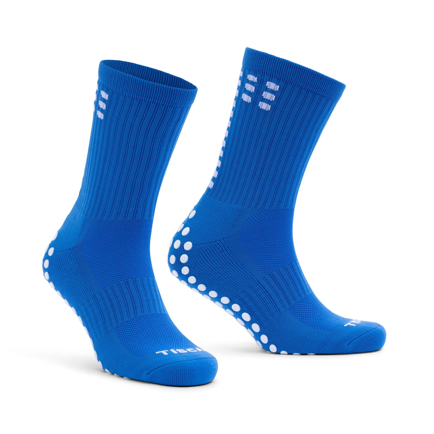 tiscal sports blue grip socks