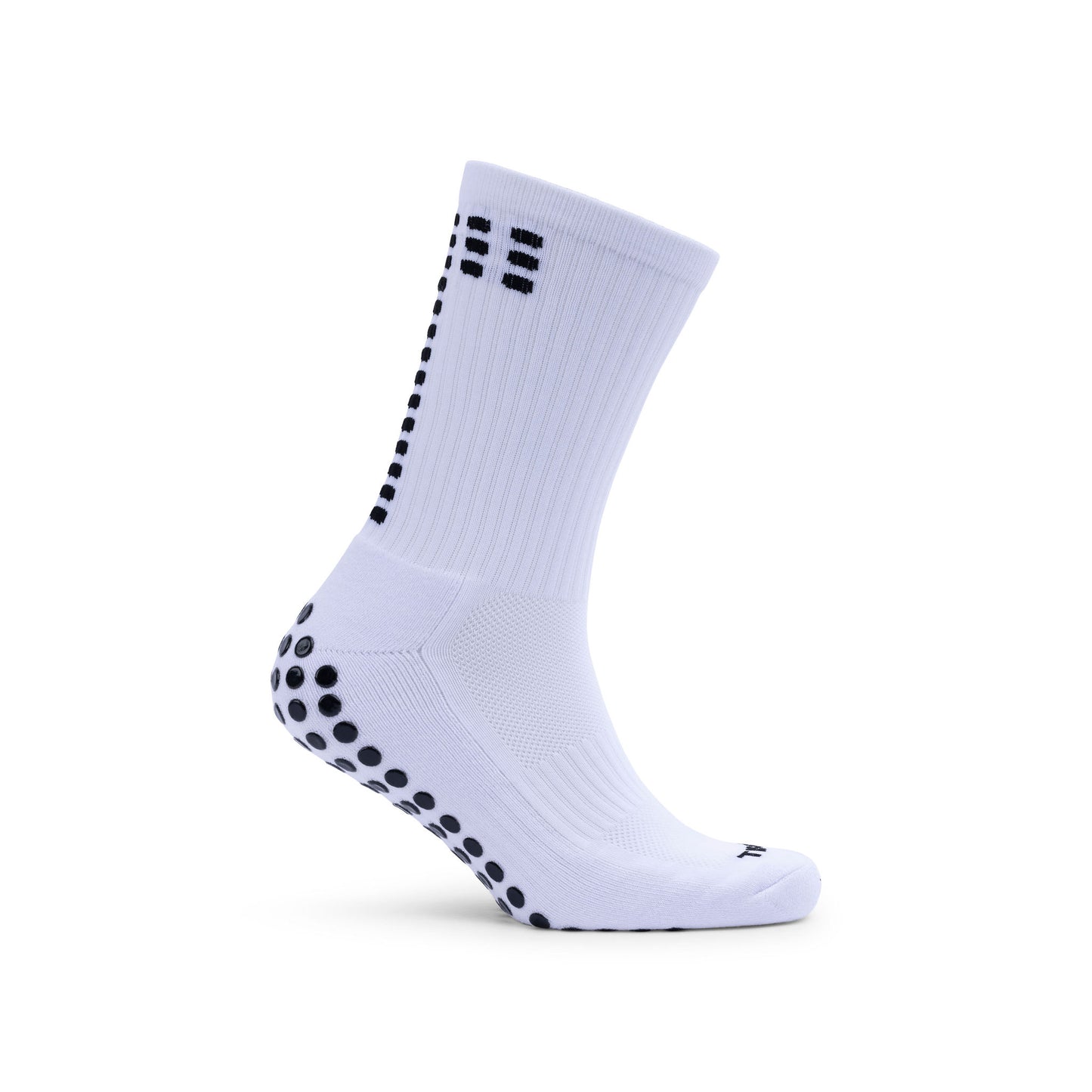 tiscal sports white grip sock side