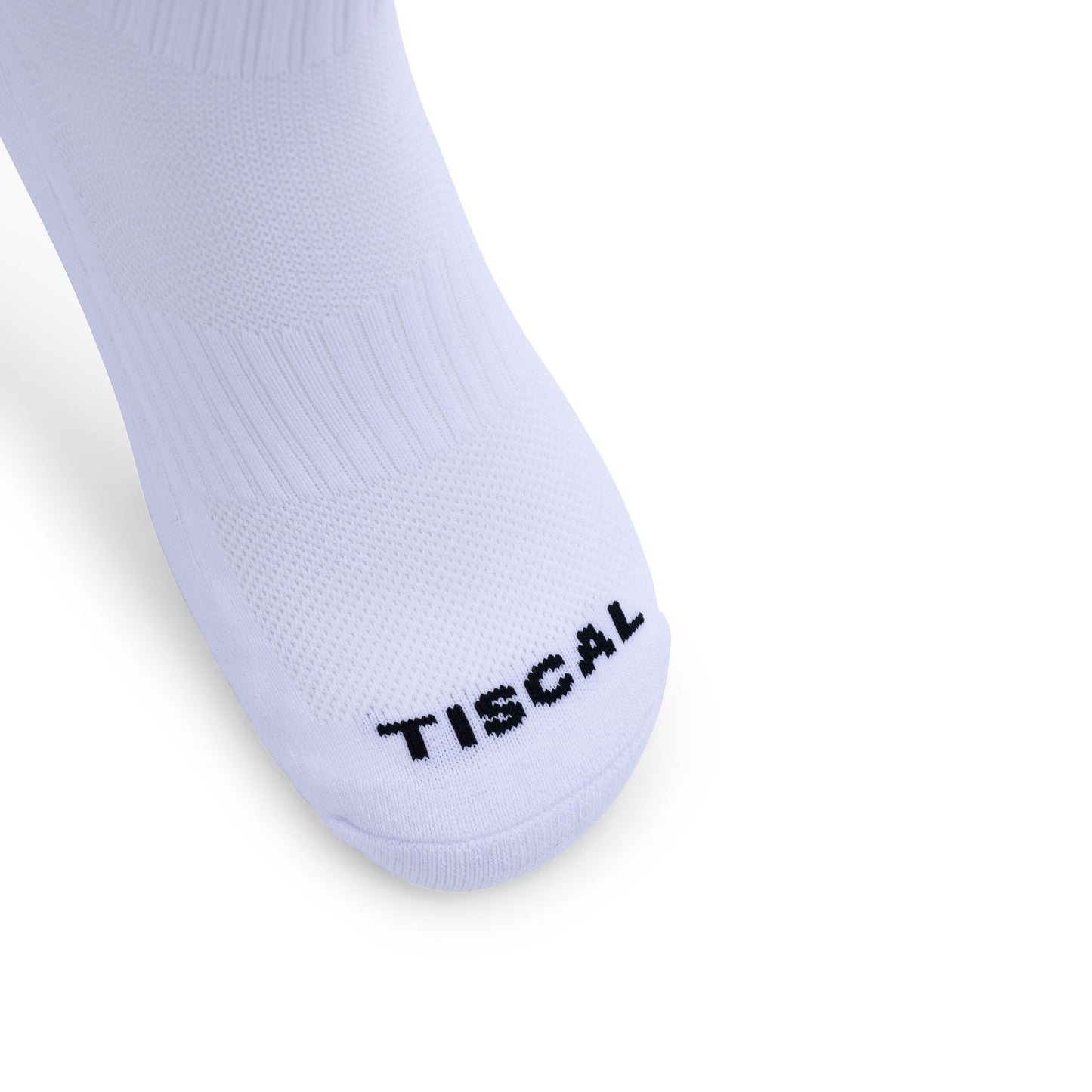 tiscal sports white grip sock toe